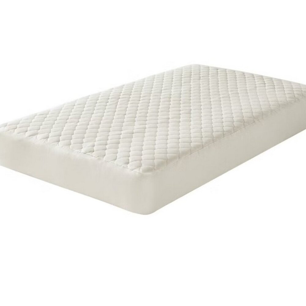 NEW Waterproof Quilted Fitted Crib Mattress Cover Made with Organic Cotton